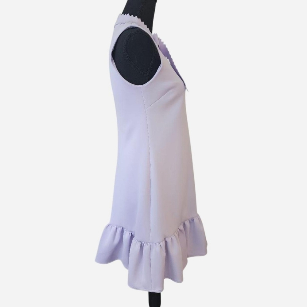 BETSEY JOHNSON Women's Berry Frosting Sleeveless Ruffle Hem Dress. Sz 2 - Picture 3 of 9